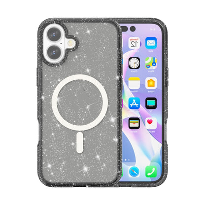 Terminator Style Glitter Powder MagSafe Magnetic Phone Case, For iPhone 16, For iPhone 15 Pro Max, For iPhone 15 Pro, For iPhone 15 Plus Apple Accessories engter4218 iPhone 16 - APEXEL INDIA - Mobile Lens - Mobile Camera Lens - Cellphone Accessories - Phone Lens - Smartphone Lens