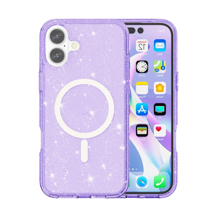 Terminator Style Glitter Powder MagSafe Magnetic Phone Case, For iPhone 16, For iPhone 15 Pro Max, For iPhone 15 Pro, For iPhone 15 Plus Apple Accessories engter4218 iPhone 16 - APEXEL INDIA - Mobile Lens - Mobile Camera Lens - Cellphone Accessories - Phone Lens - Smartphone Lens