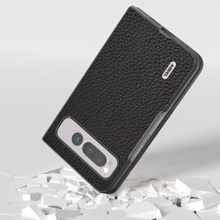 ABEEL Genuine Leather Litchi Texture Phone Case, For Google Pixel Fold engabe3743 Mobile Accessories - APEXEL INDIA - Mobile Lens - Mobile Camera Lens - Cellphone Accessories - Phone Lens - Smartphone Lens