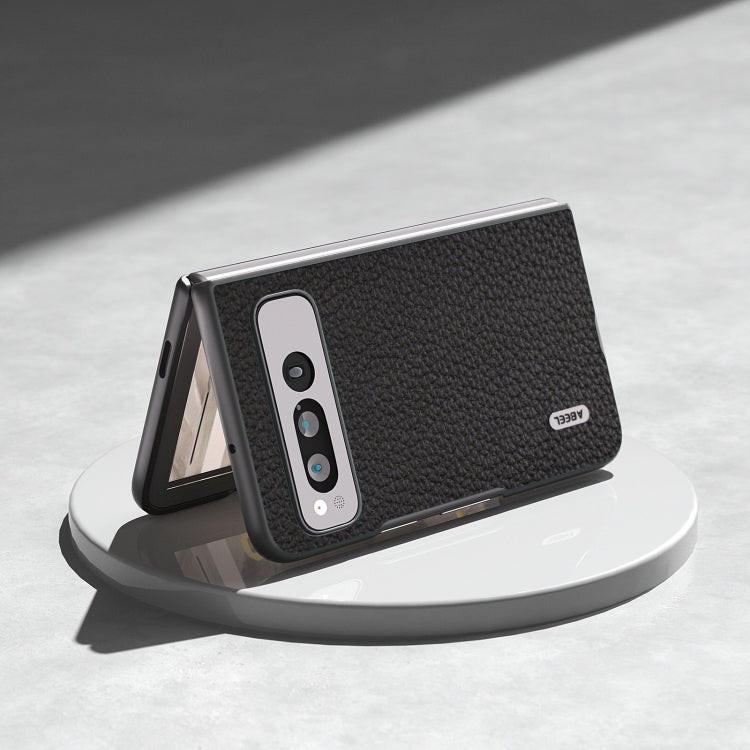 ABEEL Genuine Leather Litchi Texture Phone Case, For Google Pixel Fold engabe3743 Mobile Accessories - APEXEL INDIA - Mobile Lens - Mobile Camera Lens - Cellphone Accessories - Phone Lens - Smartphone Lens