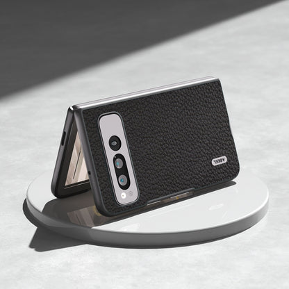 ABEEL Genuine Leather Litchi Texture Phone Case, For Google Pixel Fold engabe3743 Mobile Accessories - APEXEL INDIA - Mobile Lens - Mobile Camera Lens - Cellphone Accessories - Phone Lens - Smartphone Lens