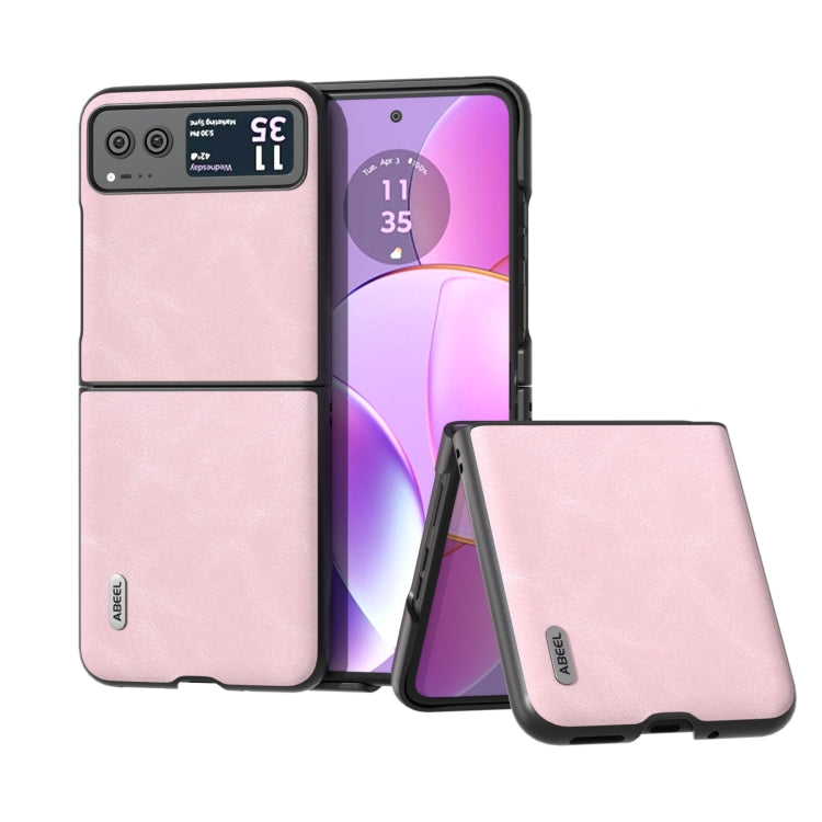 ABEEL Cowhide Texture PU Phone Case, For Motorola Razr 40, For Motorola Razr 40 Ultra engabe3745 Mobile Accessories - APEXEL INDIA - Mobile Lens - Mobile Camera Lens - Cellphone Accessories - Phone Lens - Smartphone Lens