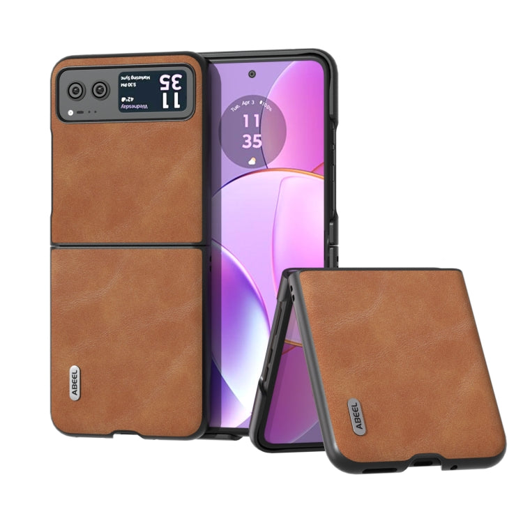 ABEEL Cowhide Texture PU Phone Case, For Motorola Razr 40, For Motorola Razr 40 Ultra engabe3745 Mobile Accessories - APEXEL INDIA - Mobile Lens - Mobile Camera Lens - Cellphone Accessories - Phone Lens - Smartphone Lens