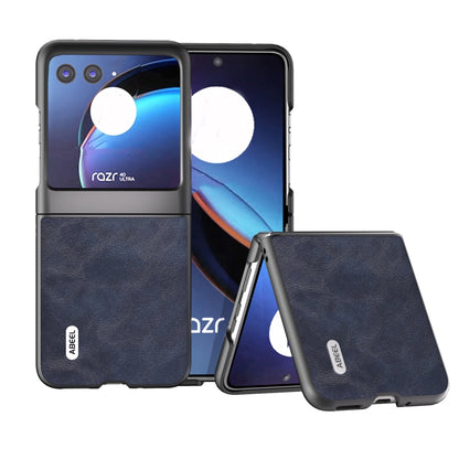 ABEEL Cowhide Texture PU Phone Case, For Motorola Razr 40, For Motorola Razr 40 Ultra engabe3745 Mobile Accessories - APEXEL INDIA - Mobile Lens - Mobile Camera Lens - Cellphone Accessories - Phone Lens - Smartphone Lens