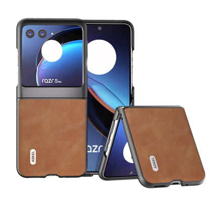 ABEEL Cowhide Texture PU Phone Case, For Motorola Razr 40, For Motorola Razr 40 Ultra engabe3745 Mobile Accessories - APEXEL INDIA - Mobile Lens - Mobile Camera Lens - Cellphone Accessories - Phone Lens - Smartphone Lens