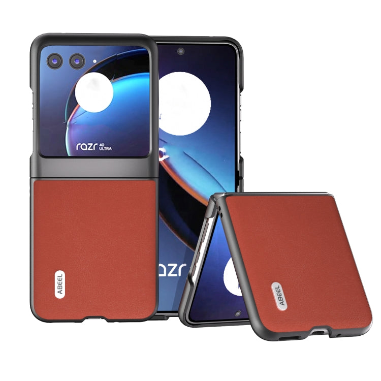 ABEEL Haze Texture PU Phone Case, For Motorola Razr 40, For Motorola Razr 40 Ultra engabe3747 Mobile Accessories - APEXEL INDIA - Mobile Lens - Mobile Camera Lens - Cellphone Accessories - Phone Lens - Smartphone Lens
