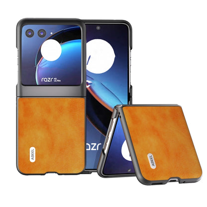 ABEEL Dual Color Lichi Texture PU Phone Case, For Motorola Razr 40 Ultra Mobile Accessories - APEXEL INDIA - Mobile Lens - Mobile Camera Lens - Cellphone Accessories - Phone Lens - Smartphone Lens