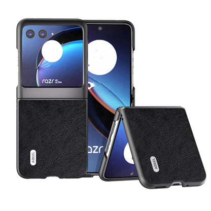 ABEEL Dual Color Lichi Texture PU Phone Case, For Motorola Razr 40 Ultra Mobile Accessories - APEXEL INDIA - Mobile Lens - Mobile Camera Lens - Cellphone Accessories - Phone Lens - Smartphone Lens