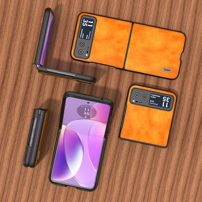 ABEEL Dual Color Lichi Texture PU Phone Case, For Motorola Razr 40 engabe3741 Mobile Accessories - APEXEL INDIA - Mobile Lens - Mobile Camera Lens - Cellphone Accessories - Phone Lens - Smartphone Lens