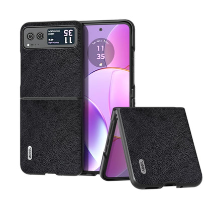 ABEEL Dual Color Lichi Texture PU Phone Case, For Motorola Razr 40 engabe3741 Mobile Accessories - APEXEL INDIA - Mobile Lens - Mobile Camera Lens - Cellphone Accessories - Phone Lens - Smartphone Lens
