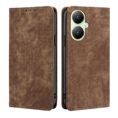 RFID Anti-theft Brush Magnetic Leather Phone Case, For vivo V29e 5G, For vivo Y35+ 5G, For vivo S17 5G / S17 Pro 5G, For vivo iQOO Neo 8 / 8 Pro 5G