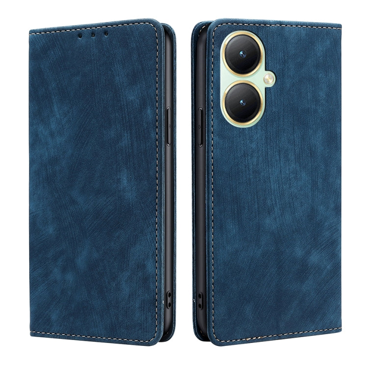 RFID Anti-theft Brush Magnetic Leather Phone Case, For vivo V29e 5G, For vivo Y35+ 5G, For vivo S17 5G / S17 Pro 5G, For vivo iQOO Neo 8 / 8 Pro 5G