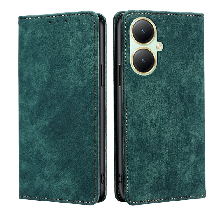 RFID Anti-theft Brush Magnetic Leather Phone Case, For vivo V29e 5G, For vivo Y35+ 5G, For vivo S17 5G / S17 Pro 5G, For vivo iQOO Neo 8 / 8 Pro 5G