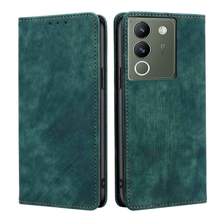 RFID Anti-theft Brush Magnetic Leather Phone Case, For vivo V29e 5G, For vivo Y35+ 5G, For vivo S17 5G / S17 Pro 5G, For vivo iQOO Neo 8 / 8 Pro 5G