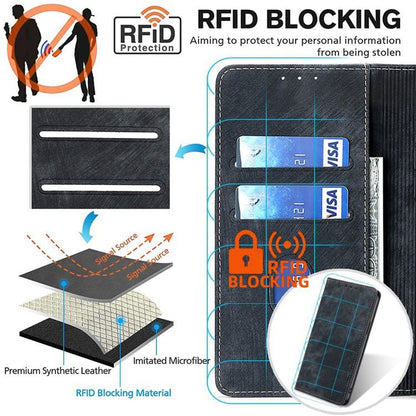 RFID Anti-theft Brush Magnetic Leather Phone Case, For vivo V50 Lite 5G, For vivo Y29s 5G / Y04 4G, For vivo Y29 4G Global, For vivo V50 5G