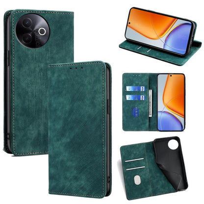 RFID Anti-theft Brush Magnetic Leather Phone Case, For vivo V60 Lite 5G Global, For vivo V60 5G Global, For vivo X200s 5G, For vivo Y39 5G Global