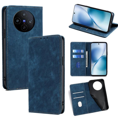 RFID Anti-theft Brush Magnetic Leather Phone Case, For vivo V60 Lite 5G Global, For vivo V60 5G Global, For vivo X200s 5G, For vivo Y39 5G Global