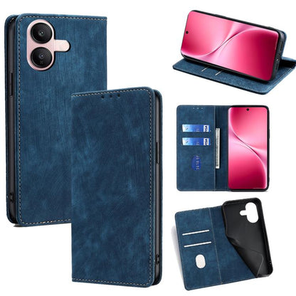 RFID Anti-theft Brush Magnetic Leather Phone Case, For vivo V60 Lite 5G Global, For vivo V60 5G Global, For vivo X200s 5G, For vivo Y39 5G Global