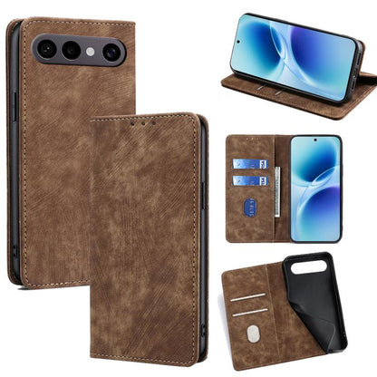 RFID Anti-theft Brush Magnetic Leather Phone Case, For vivo V70 FE 5G, For vivo Y05 4G, For vivo Y500i 5G, For vivo S50 Pro mini 5G