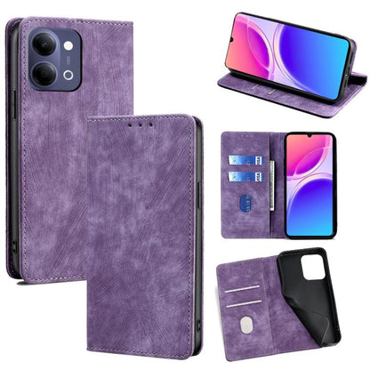RFID Anti-theft Brush Magnetic Leather Phone Case, For vivo V70 FE 5G, For vivo Y05 4G, For vivo Y500i 5G, For vivo S50 Pro mini 5G