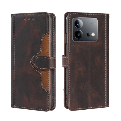 Skin Feel Magnetic Buckle Leather Phone Case, For vivo iQOO Z9 Turbo, For vivo Y03 4G, For vivo Y100 5G IDN, For vivo Y35+ 5G, For vivo S17 5G / S17 Pro 5G, For vivo iQOO Neo 8 / 8 Pro 5G