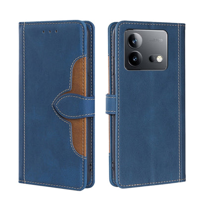 Skin Feel Magnetic Buckle Leather Phone Case, For vivo iQOO Z9 Turbo, For vivo Y03 4G, For vivo Y100 5G IDN, For vivo Y35+ 5G, For vivo S17 5G / S17 Pro 5G, For vivo iQOO Neo 8 / 8 Pro 5G