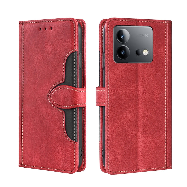 Skin Feel Magnetic Buckle Leather Phone Case, For vivo iQOO Z9 Turbo, For vivo Y03 4G, For vivo Y100 5G IDN, For vivo Y35+ 5G, For vivo S17 5G / S17 Pro 5G, For vivo iQOO Neo 8 / 8 Pro 5G