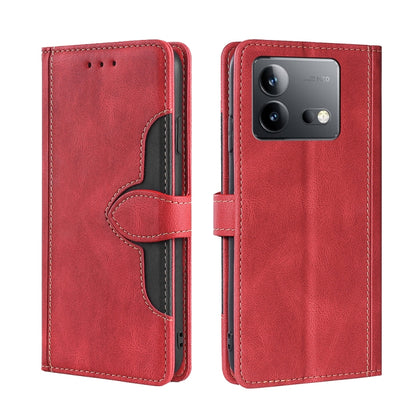 Skin Feel Magnetic Buckle Leather Phone Case, For vivo iQOO Z9 Turbo, For vivo Y03 4G, For vivo Y100 5G IDN, For vivo Y35+ 5G, For vivo S17 5G / S17 Pro 5G, For vivo iQOO Neo 8 / 8 Pro 5G