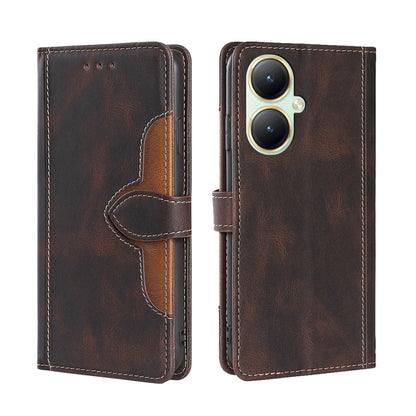 Skin Feel Magnetic Buckle Leather Phone Case, For vivo iQOO Z9 Turbo, For vivo Y03 4G, For vivo Y100 5G IDN, For vivo Y35+ 5G, For vivo S17 5G / S17 Pro 5G, For vivo iQOO Neo 8 / 8 Pro 5G