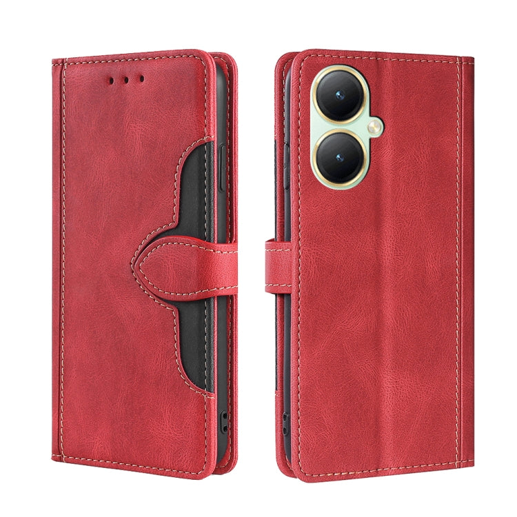Skin Feel Magnetic Buckle Leather Phone Case, For vivo iQOO Z9 Turbo, For vivo Y03 4G, For vivo Y100 5G IDN, For vivo Y35+ 5G, For vivo S17 5G / S17 Pro 5G, For vivo iQOO Neo 8 / 8 Pro 5G