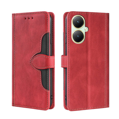 Skin Feel Magnetic Buckle Leather Phone Case, For vivo iQOO Z9 Turbo, For vivo Y03 4G, For vivo Y100 5G IDN, For vivo Y35+ 5G, For vivo S17 5G / S17 Pro 5G, For vivo iQOO Neo 8 / 8 Pro 5G