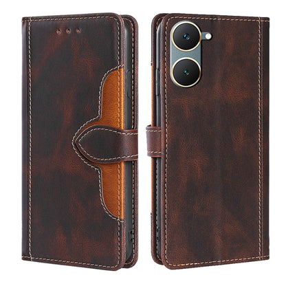 Skin Feel Magnetic Buckle Leather Phone Case, For vivo iQOO Z9 Turbo, For vivo Y03 4G, For vivo Y100 5G IDN, For vivo Y35+ 5G, For vivo S17 5G / S17 Pro 5G, For vivo iQOO Neo 8 / 8 Pro 5G