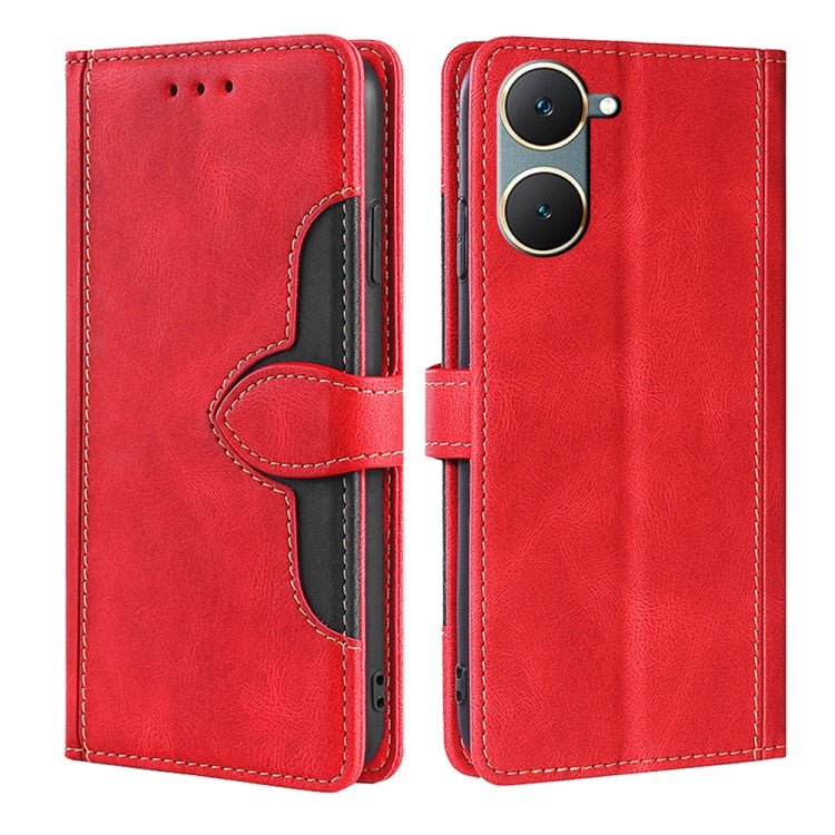 Skin Feel Magnetic Buckle Leather Phone Case, For vivo iQOO Z9 Turbo, For vivo Y03 4G, For vivo Y100 5G IDN, For vivo Y35+ 5G, For vivo S17 5G / S17 Pro 5G, For vivo iQOO Neo 8 / 8 Pro 5G