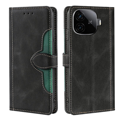 Skin Feel Magnetic Buckle Leather Phone Case, For vivo iQOO Z9 Turbo, For vivo Y03 4G, For vivo Y100 5G IDN, For vivo Y35+ 5G, For vivo S17 5G / S17 Pro 5G, For vivo iQOO Neo 8 / 8 Pro 5G