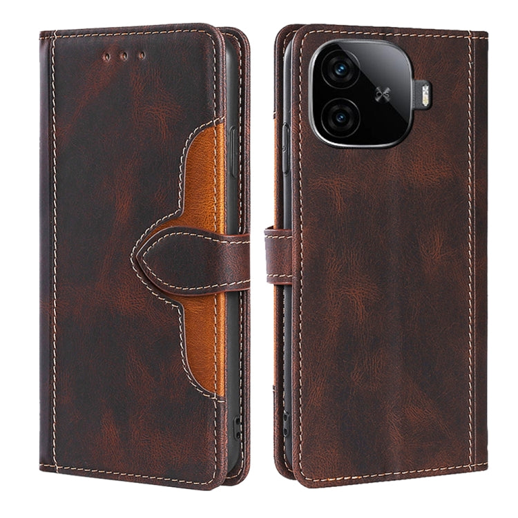 Skin Feel Magnetic Buckle Leather Phone Case, For vivo iQOO Z9 Turbo, For vivo Y03 4G, For vivo Y100 5G IDN, For vivo Y35+ 5G, For vivo S17 5G / S17 Pro 5G, For vivo iQOO Neo 8 / 8 Pro 5G
