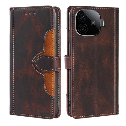 Skin Feel Magnetic Buckle Leather Phone Case, For vivo iQOO Z9 Turbo, For vivo Y03 4G, For vivo Y100 5G IDN, For vivo Y35+ 5G, For vivo S17 5G / S17 Pro 5G, For vivo iQOO Neo 8 / 8 Pro 5G