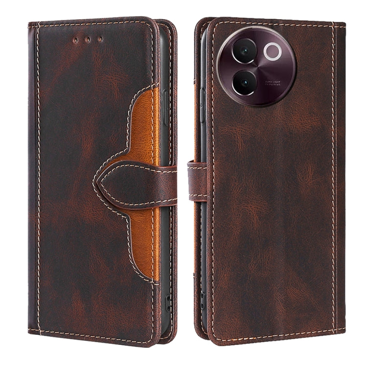 Skin Feel Magnetic Buckle Leather Phone Case, For vivo S19 5G, For vivo Y28 4G, For vivo X100s, For vivo Y38 5G / T3x 5G Global, For vivo V30e 5G Global, For vivo iQOO Z9x 5G