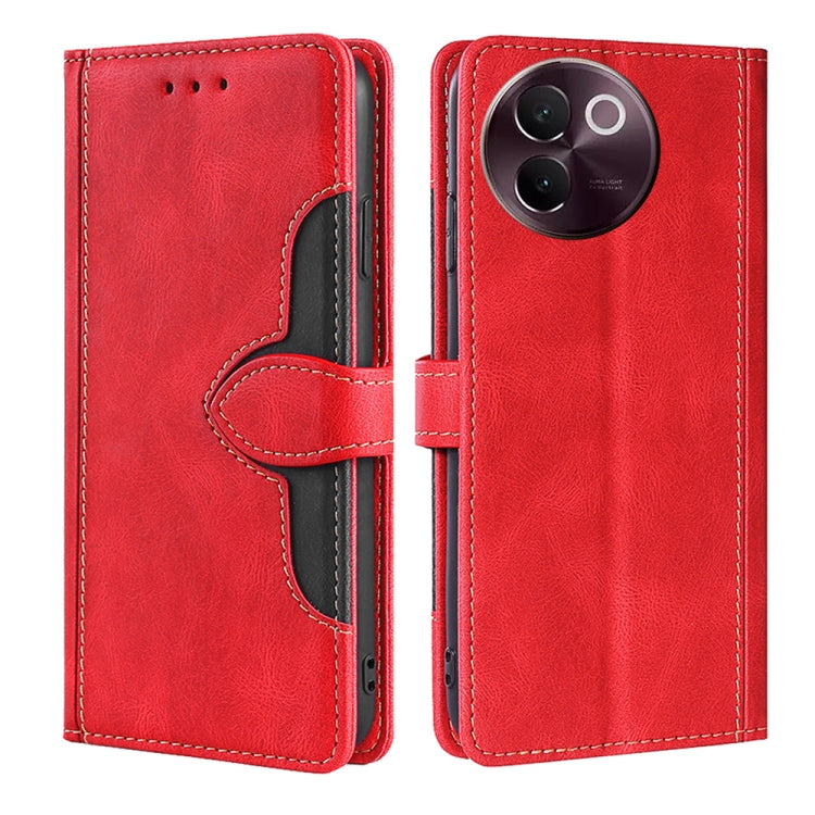 Skin Feel Magnetic Buckle Leather Phone Case, For vivo S19 5G, For vivo Y28 4G, For vivo X100s, For vivo Y38 5G / T3x 5G Global, For vivo V30e 5G Global, For vivo iQOO Z9x 5G
