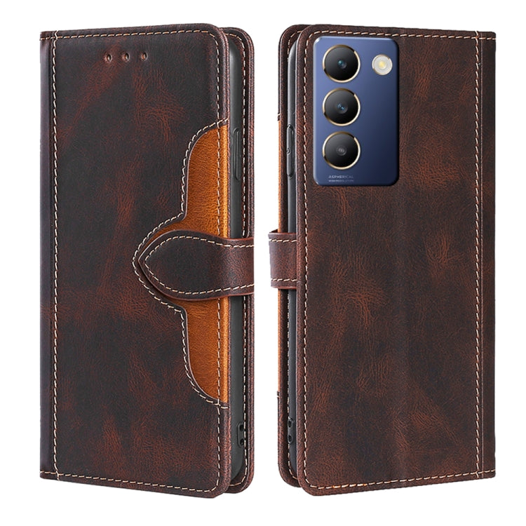 Skin Feel Magnetic Buckle Leather Phone Case, For vivo iQOO Z9 Turbo, For vivo Y03 4G, For vivo Y100 5G IDN, For vivo Y35+ 5G, For vivo S17 5G / S17 Pro 5G, For vivo iQOO Neo 8 / 8 Pro 5G