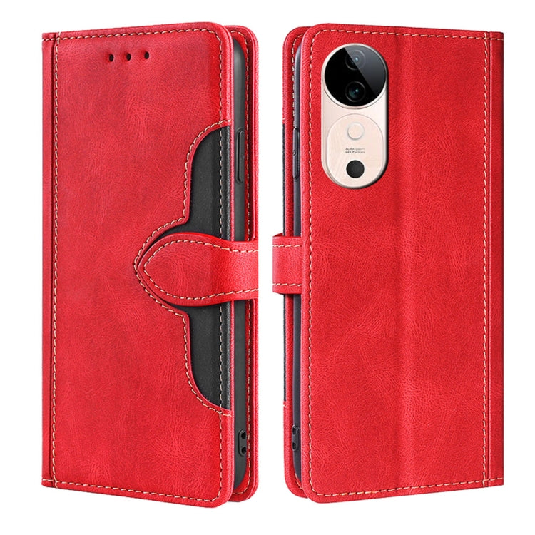 Skin Feel Magnetic Buckle Leather Phone Case, For vivo S19 5G, For vivo Y28 4G, For vivo X100s, For vivo Y38 5G / T3x 5G Global, For vivo V30e 5G Global, For vivo iQOO Z9x 5G