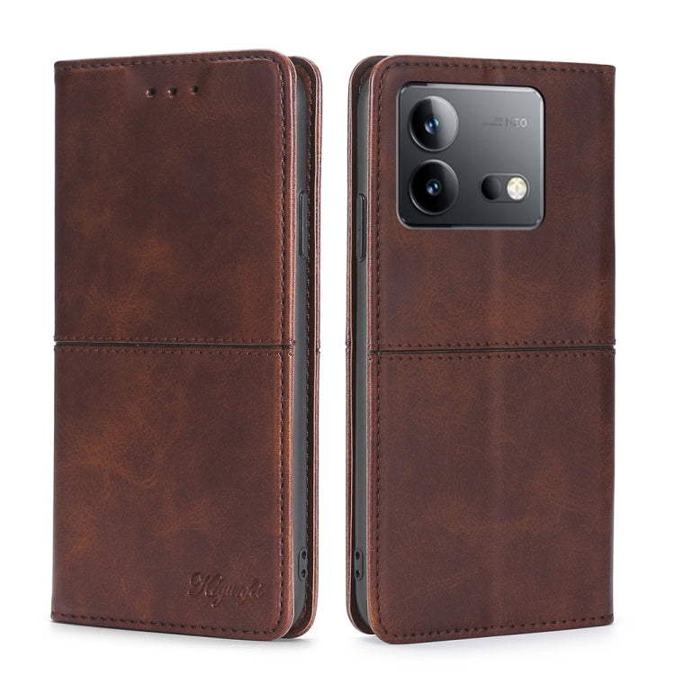 Cow Texture Magnetic Leather Phone Case, For vivo S17 5G / S17 Pro 5G, For vivo iQOO Neo 8 / 8 Pro 5G, For vivo Y78 5G