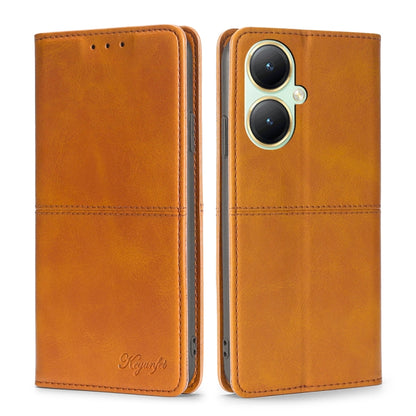 Cow Texture Magnetic Leather Phone Case, For vivo iQOO Z9 Turbo, For vivo Y03 4G, For vivo Y100 5G IDN, For vivo Y35+ 5G