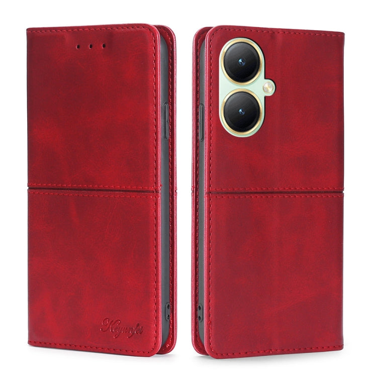 Cow Texture Magnetic Leather Phone Case, For vivo iQOO Z9 Turbo, For vivo Y03 4G, For vivo Y100 5G IDN, For vivo Y35+ 5G