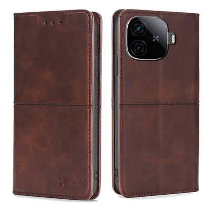 Cow Texture Magnetic Leather Phone Case, For vivo iQOO Z9 Turbo, For vivo Y03 4G, For vivo Y100 5G IDN, For vivo Y35+ 5G