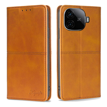 Cow Texture Magnetic Leather Phone Case, For vivo iQOO Z9 Turbo, For vivo Y03 4G, For vivo Y100 5G IDN, For vivo Y35+ 5G