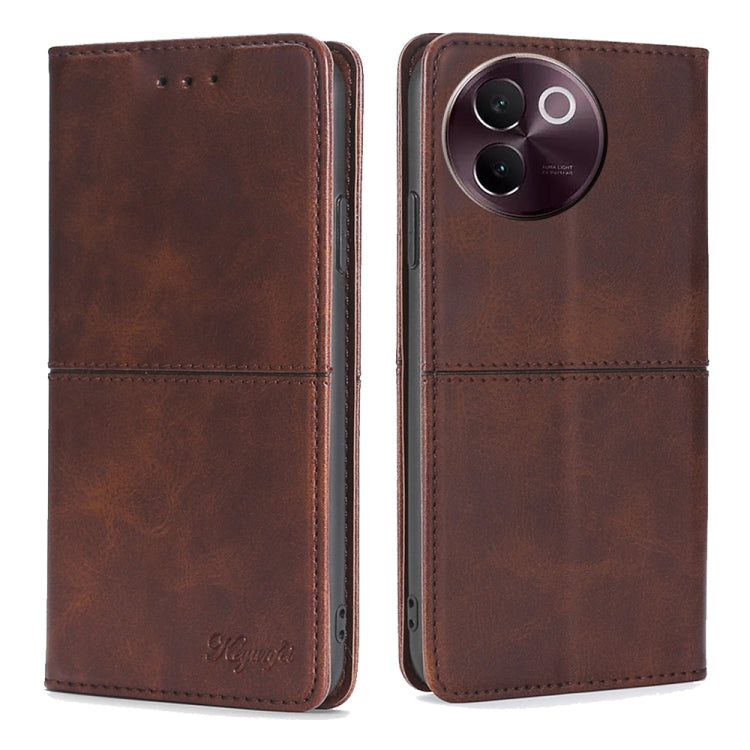 Cow Texture Magnetic Leather Phone Case, For vivo X100s, For vivo Y38 5G / T3x Global, For vivo V30e 5G Global, For vivo iQOO Z9x 5G