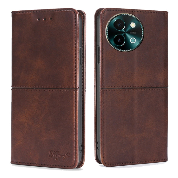 Cow Texture Magnetic Leather Phone Case, For vivo X100s, For vivo Y38 5G / T3x Global, For vivo V30e 5G Global, For vivo iQOO Z9x 5G