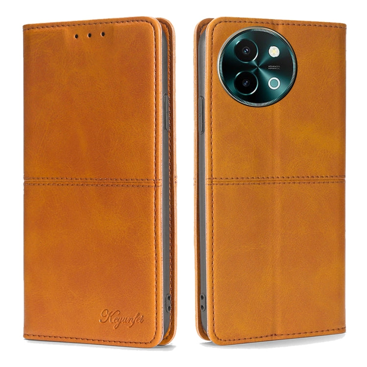 Cow Texture Magnetic Leather Phone Case, For vivo X100s, For vivo Y38 5G / T3x Global, For vivo V30e 5G Global, For vivo iQOO Z9x 5G