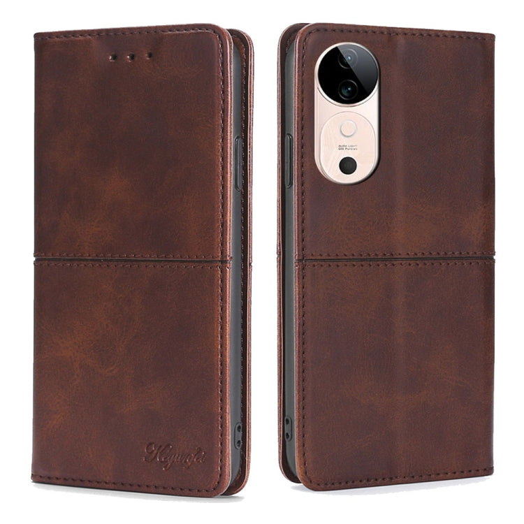 Cow Texture Magnetic Leather Phone Case, For vivo V50 5G, For vivo S19 Pro, For vivo S19, For vivo Y28 4G