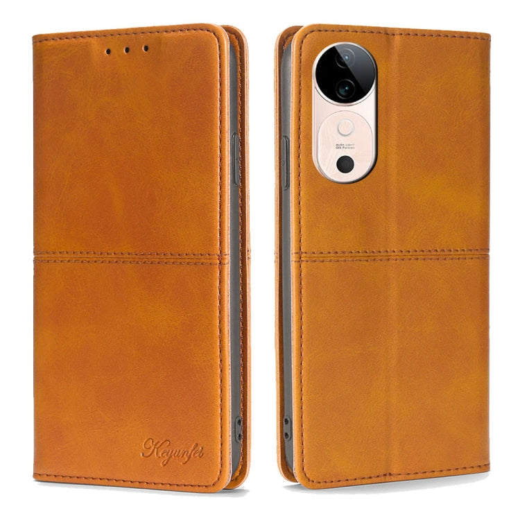 Cow Texture Magnetic Leather Phone Case, For vivo V50 5G, For vivo S19 Pro, For vivo S19, For vivo Y28 4G